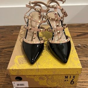 MIX No. 6 Gold Studded Heels